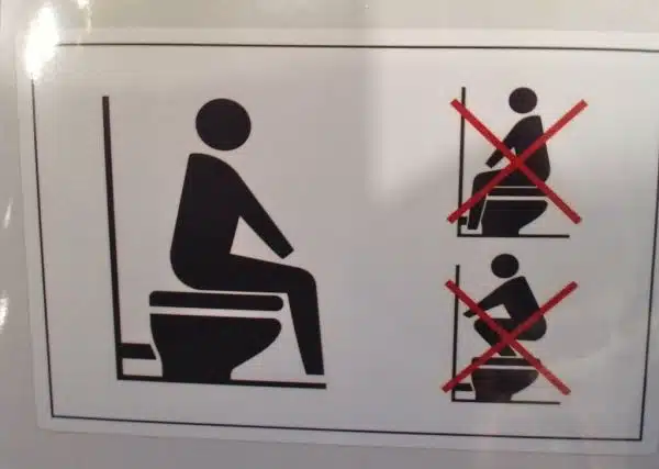 Toilet Use instructions