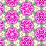 Pink Puff Cactus Flowers in Mint & Cream 12.2