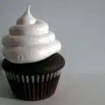 Homemade Agave Sweetened Marshmallow Topped Cupcake