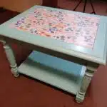 painted end table