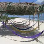 Nude beach hammocks