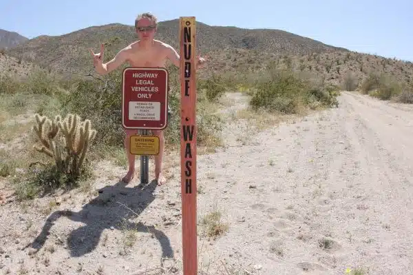 Me at Nude Wash in the Anza-Borrego Desert State Park
