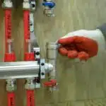 PEX tubing manifold installation
