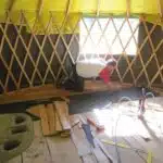 installing the bamboo floor