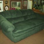 SOLD: microfiber green couch