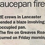What is a unoccupied pan ? burnt in #Lancaster - It's all kicking off ! : Lancashire Evening Post : Will Iain Duncan Smith #IDS tax it ???