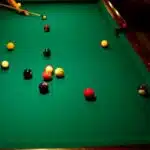 UF Reitz Union Green Felt Pool Table Balls