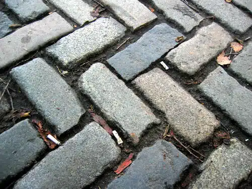 Stone sidewalk