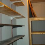 Pantry with empty shelves