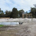 First Frame Walls Go Up - Strawbale House Build in Redmond Western Australia