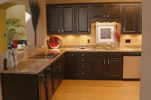 Kitchen Makeover with Black Cabinets