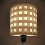 3D-printable lampshade for standard light fixture (concentric perforated shading walls)