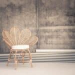 white and brown wooden chair