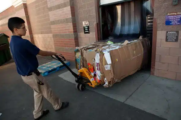 How Walmart recycles cardboard