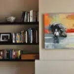 shelves + painting