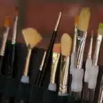 Paint Brushes Close-Up