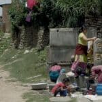 Clothes washing, Nala, Kavre District, Nepal