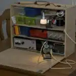 Mobile electronics workbench open