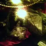Fabric-Wrapped Gifts Under the Tree