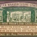 Porter's patent window & door screen corners etc. Every one his own window & door screen maker. No mortising or tenoning, cannon sag or warp, and any one can make them. (front)