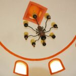 orange ceiling, little windows, decorative and high ceiling - an unusual house we found as part of our real estate search in Puerto Vallarta, Jalisco, Mexico in 2006. The details were painted orange.